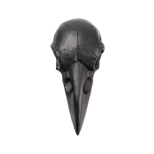 Raven Skull Hand Mirror-Black